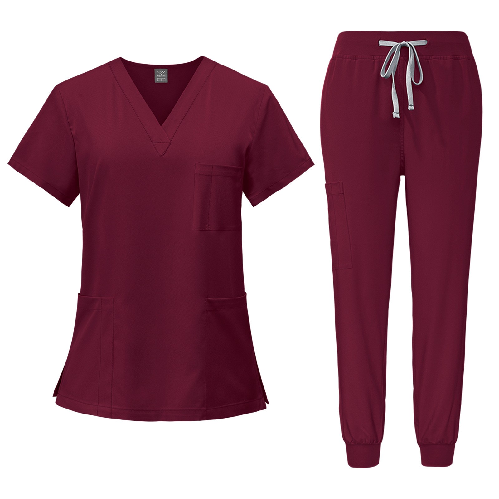 Joggers Pants - Comfortabele scrubset, medische verpleegkleding, top met