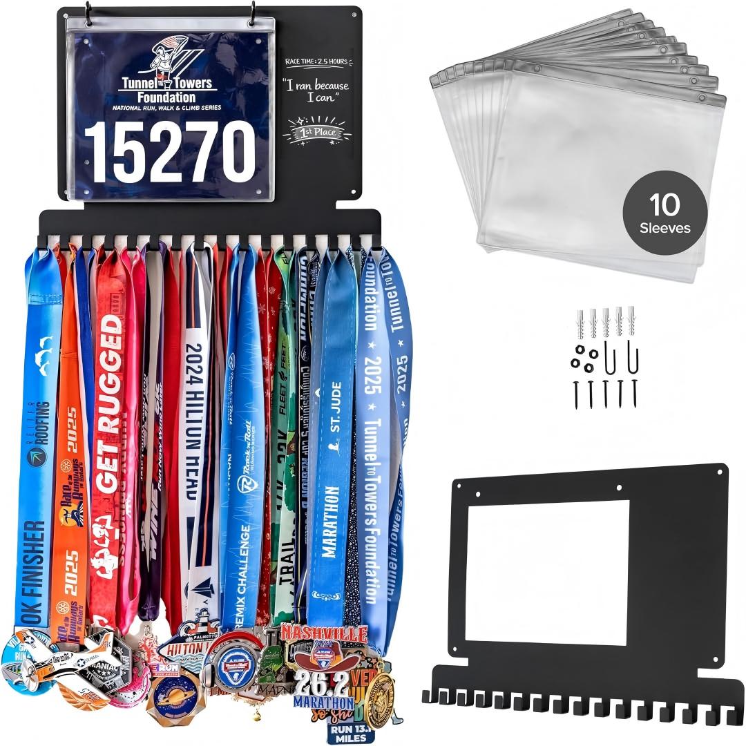 Medaillehouder voor hardlopen, - Race Bib recensie en prijs